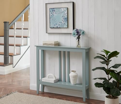 Kings Brand Furniture Narrow Console Table with Storage – Rectangular Entryway & Behind Sofa Table, Wood Accent Hallway Table for Foyer or Living Room, Espresso