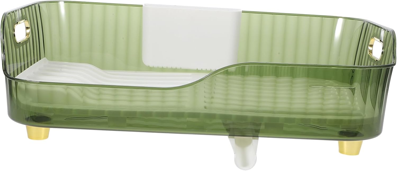 MAGICLULU Dish Drying Rack for Kitchen Counter Chic Dish Drainer with Drainage Design Simple Easy to Use Smooth Edges for Safe Operation for Keeping Dishes Dry