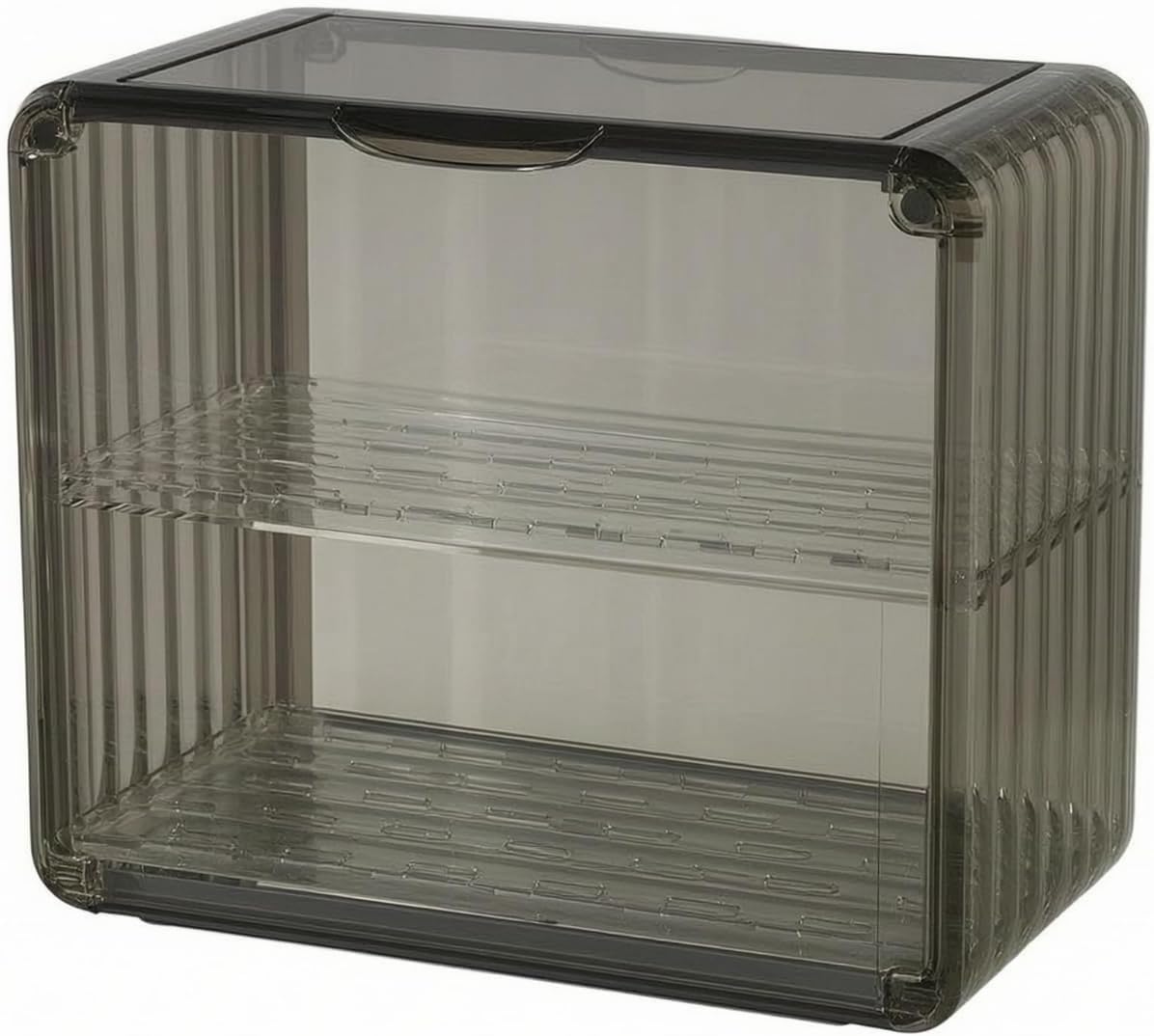 2-Tier Cup Rack Glossy Draining Cup Simple to Household Storage, Brown, Large