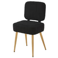 Updated Vanity Chair, Storage Ottoman with Folding Back & Gold-Toned Metal Legs, Ottoman Seat with Teddy Velvet for Dressing Room Living Room Bedroom, 15" x 12" Inch