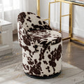 LukeAlon Sherpa Makeup Ottoman with Storage, Upholstered 360° Swivel Vanity Stool with Foldable Backrest Modern Cylindrical Footrest Stool for Living Room Bedroom, White