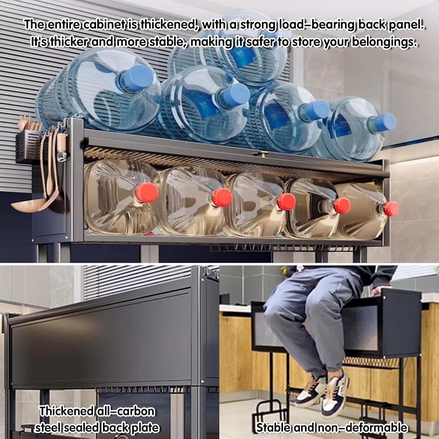 Kitchen steel over the sink dish drying rack, drainer racks for counter, Includes chopsticks, knife, cutting board holder, Acrylic cabinet doors,Organization Storage.(55 * 30 * 70cm)
